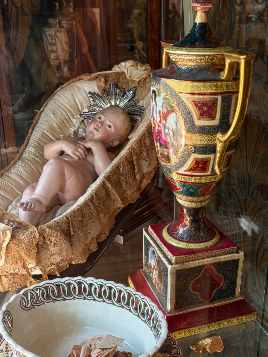 Opera d'arte antica in esposizione da Antichità Costantino Evangelista a Napoli